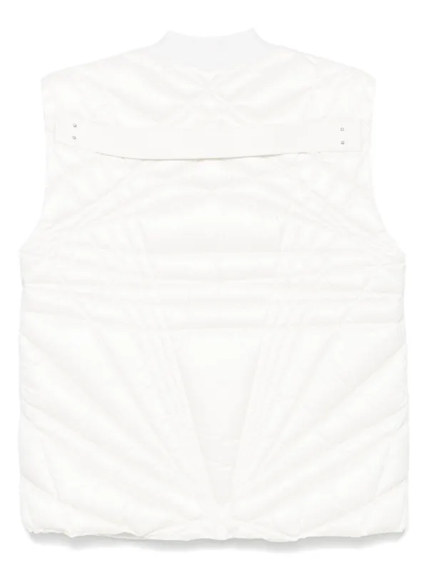 【RICK OWENS】 メガペンタ フライトベスト ホワイト X MONCLER Moncler + Rick Owens x Rick Owens 'Megapenta Flight' ベスト