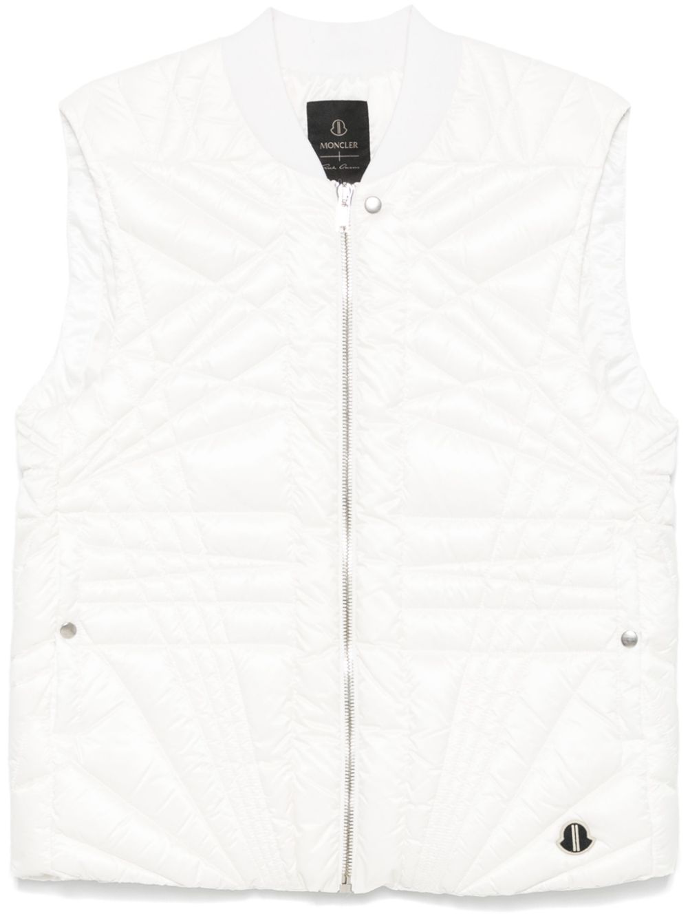 Moncler Genius X Rick Owens Megapenta Flight Gilet In White