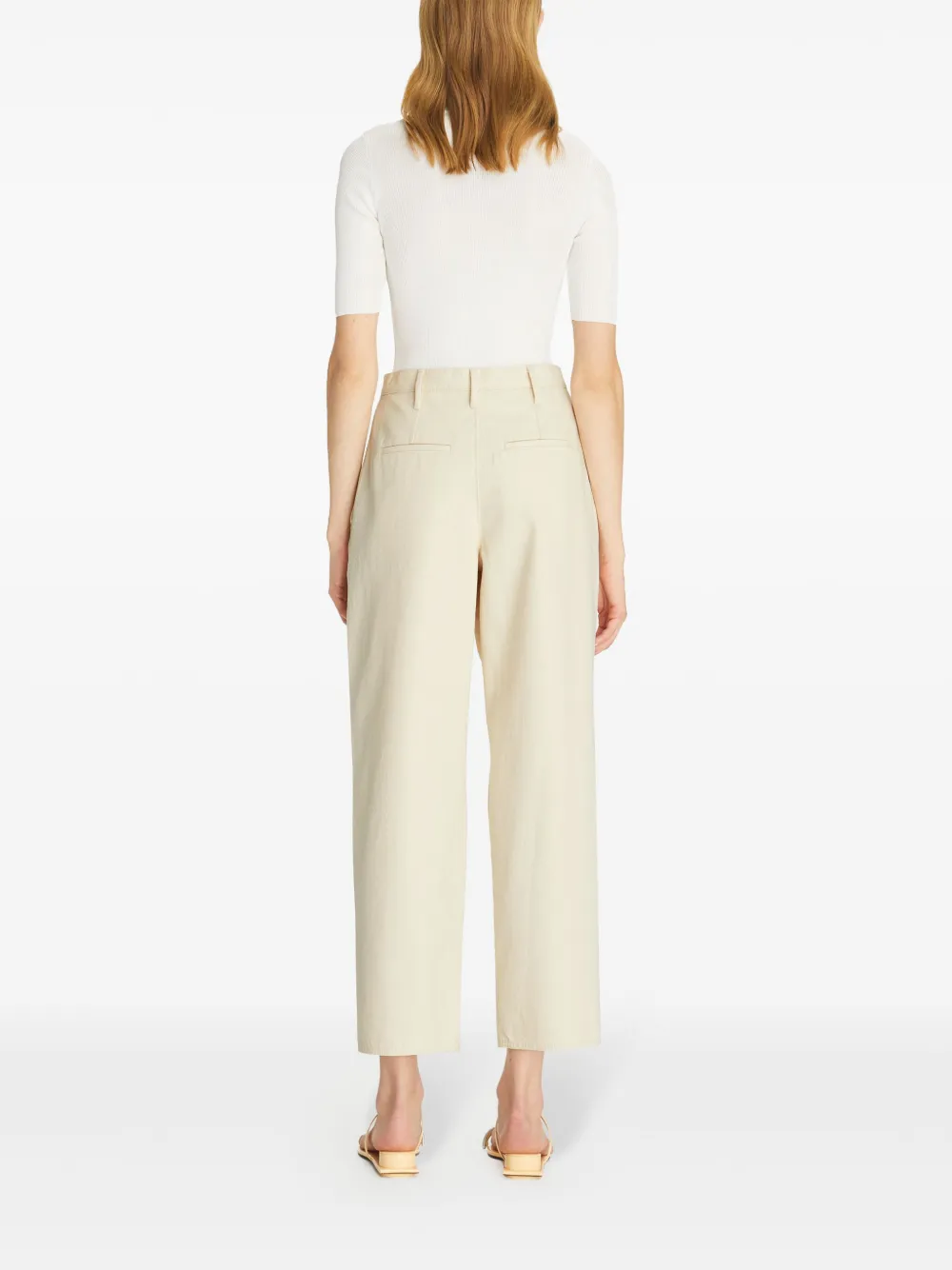 Tory Burch Geplooide jeans Beige