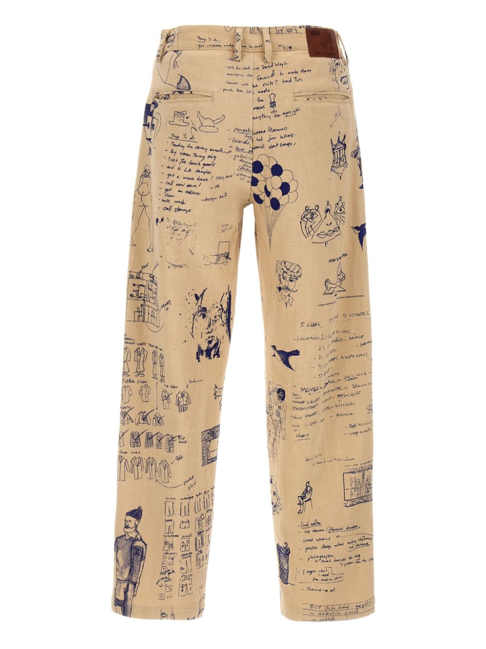 KidSuper Doodles trousers - Beige