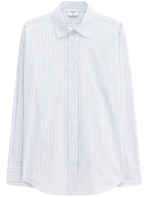 Filippa K camisa con estampado de rayas diplomáticas