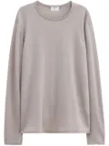 Filippa K roll-trim sweater - Grey