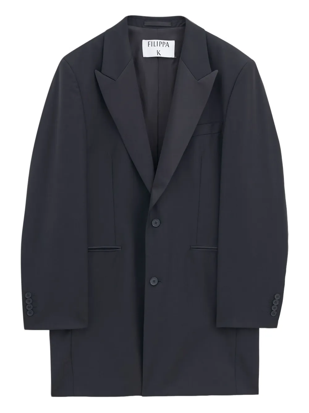 Filippa K Wool Single-breasted Blazer In Blue