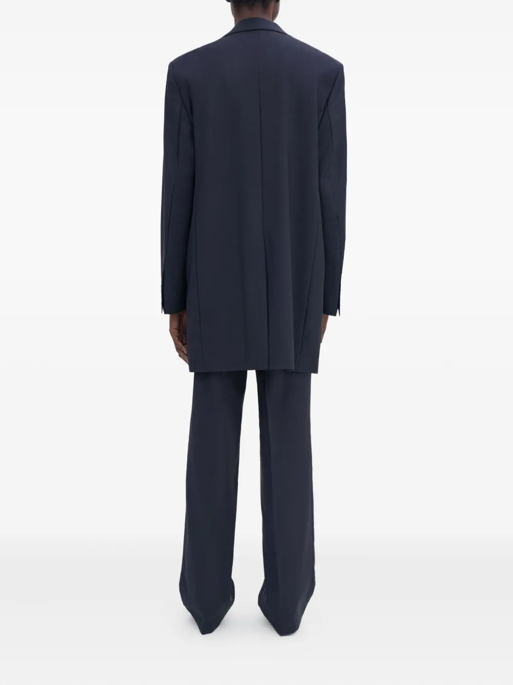 Filippa K Wool Single-breasted Blazer In Blue
