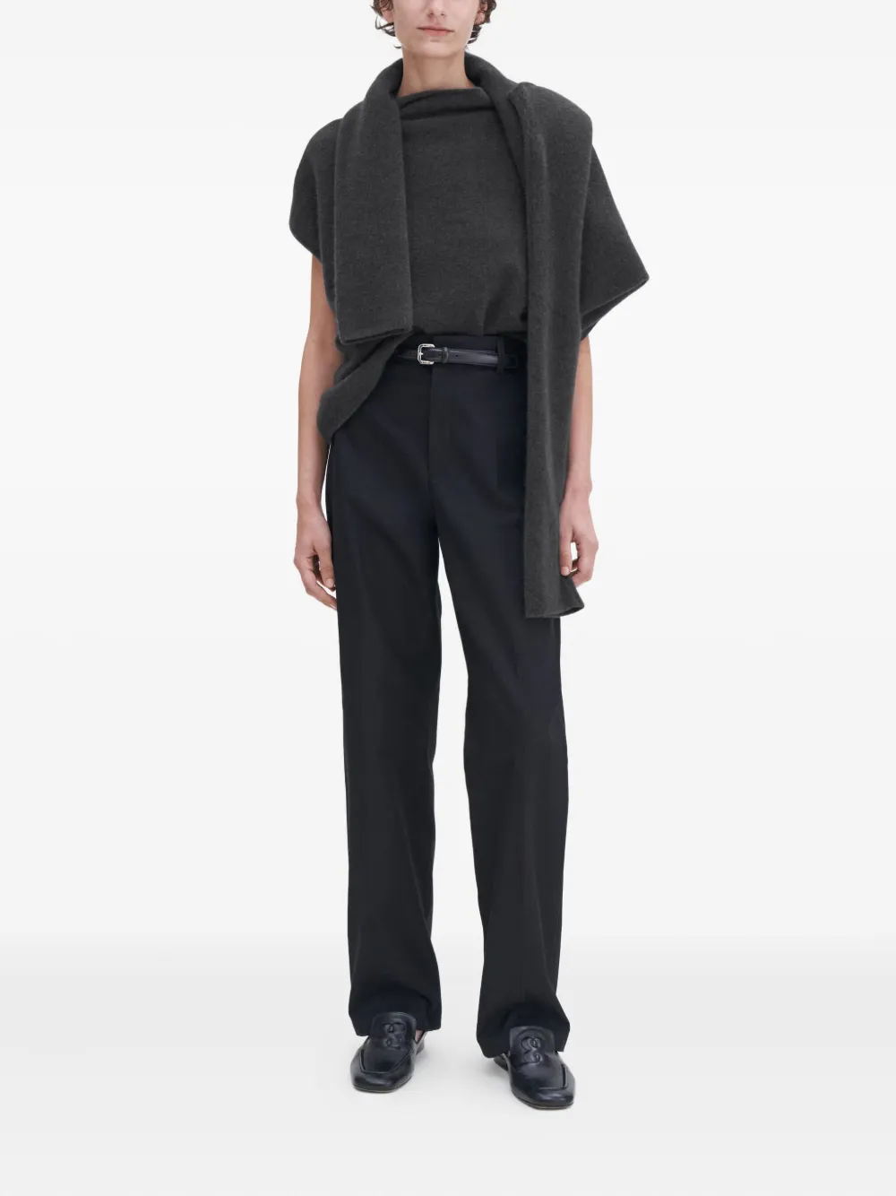 Filippa K High-neck T-shirt In Gray