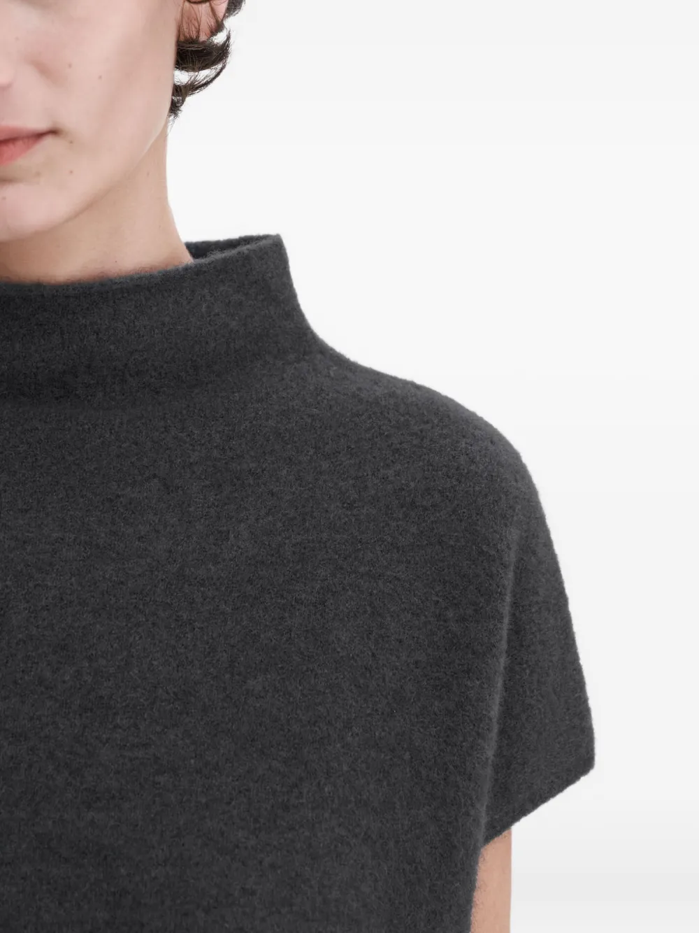 Filippa K High-neck T-shirt In Gray