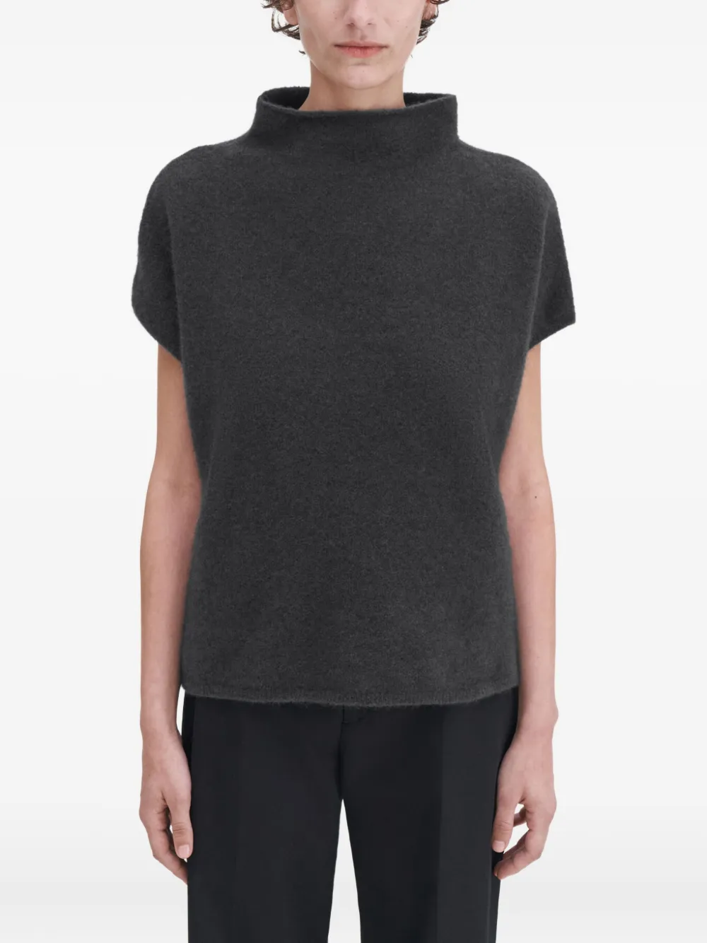 Filippa K High-neck T-shirt In Gray
