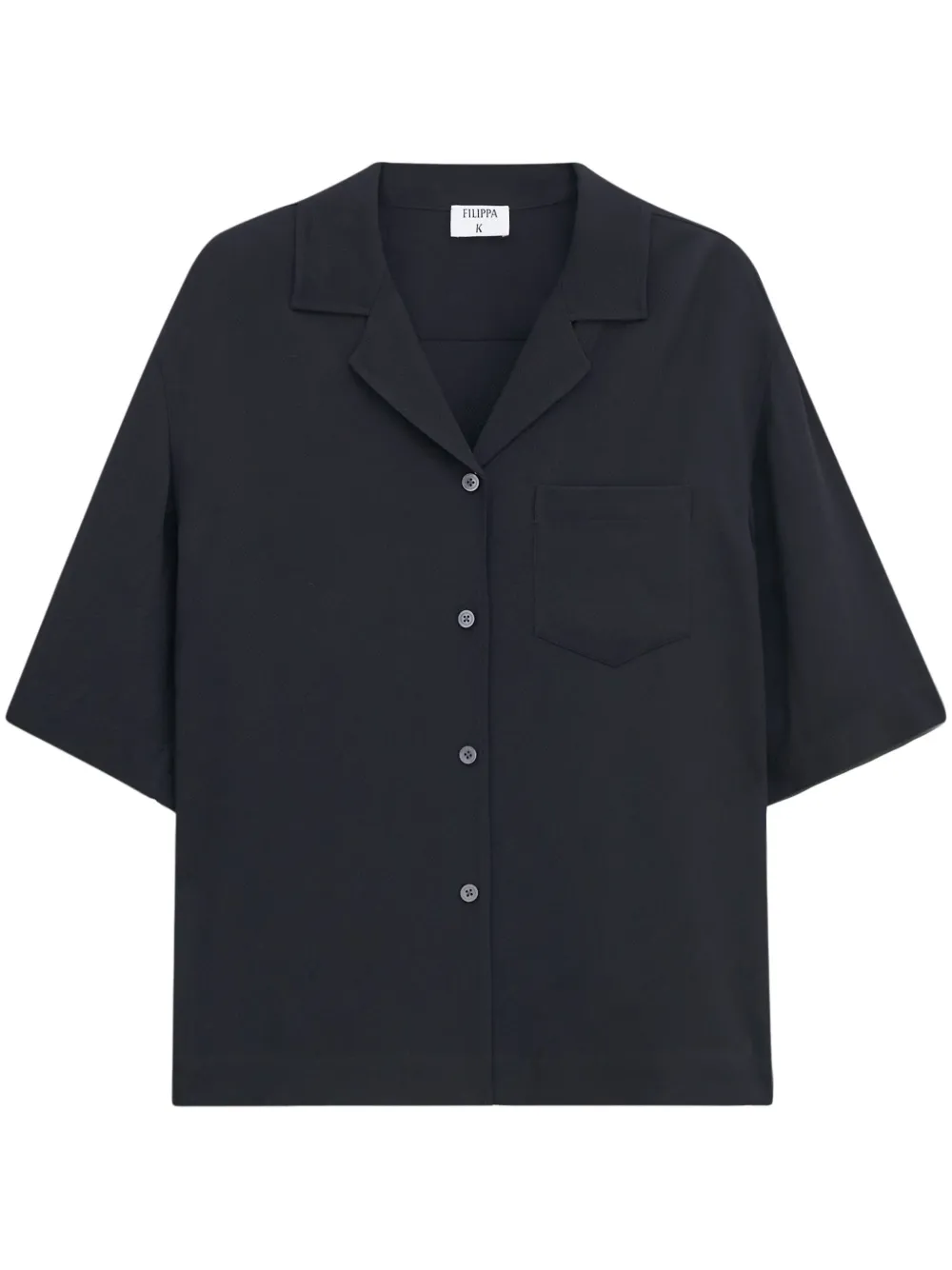 Filippa K Blouse met korte mouwen Zwart