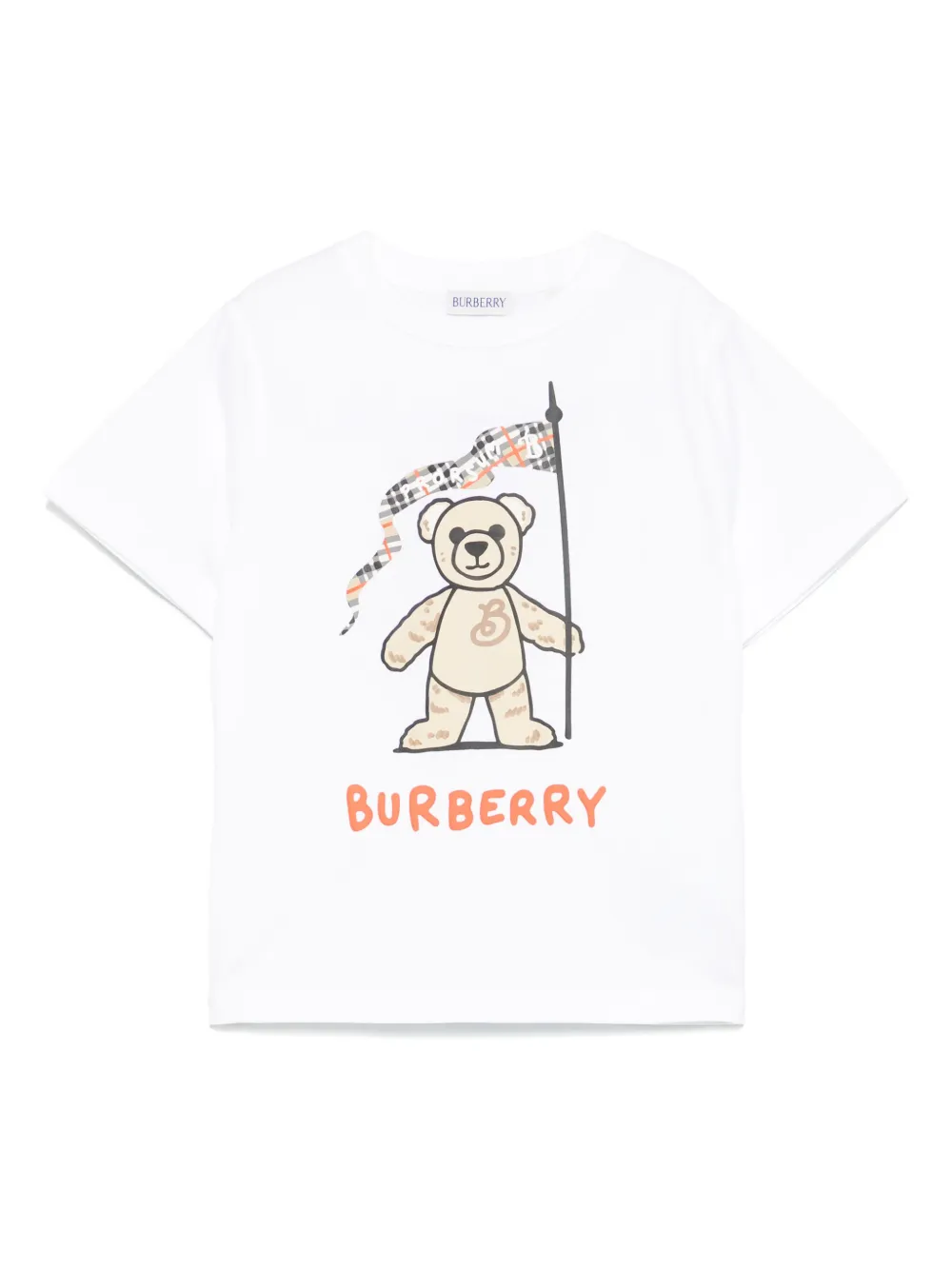 Burberry Kids T-shirt met print Wit