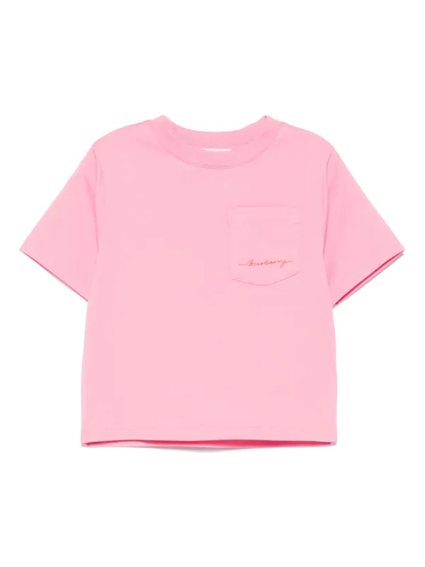 バーバリー　キッズ　子供　ピンク　tシャツ　110 120 BURBERRY バーバリーピンク Tシャツ キッズ 6Y - メルカリ
