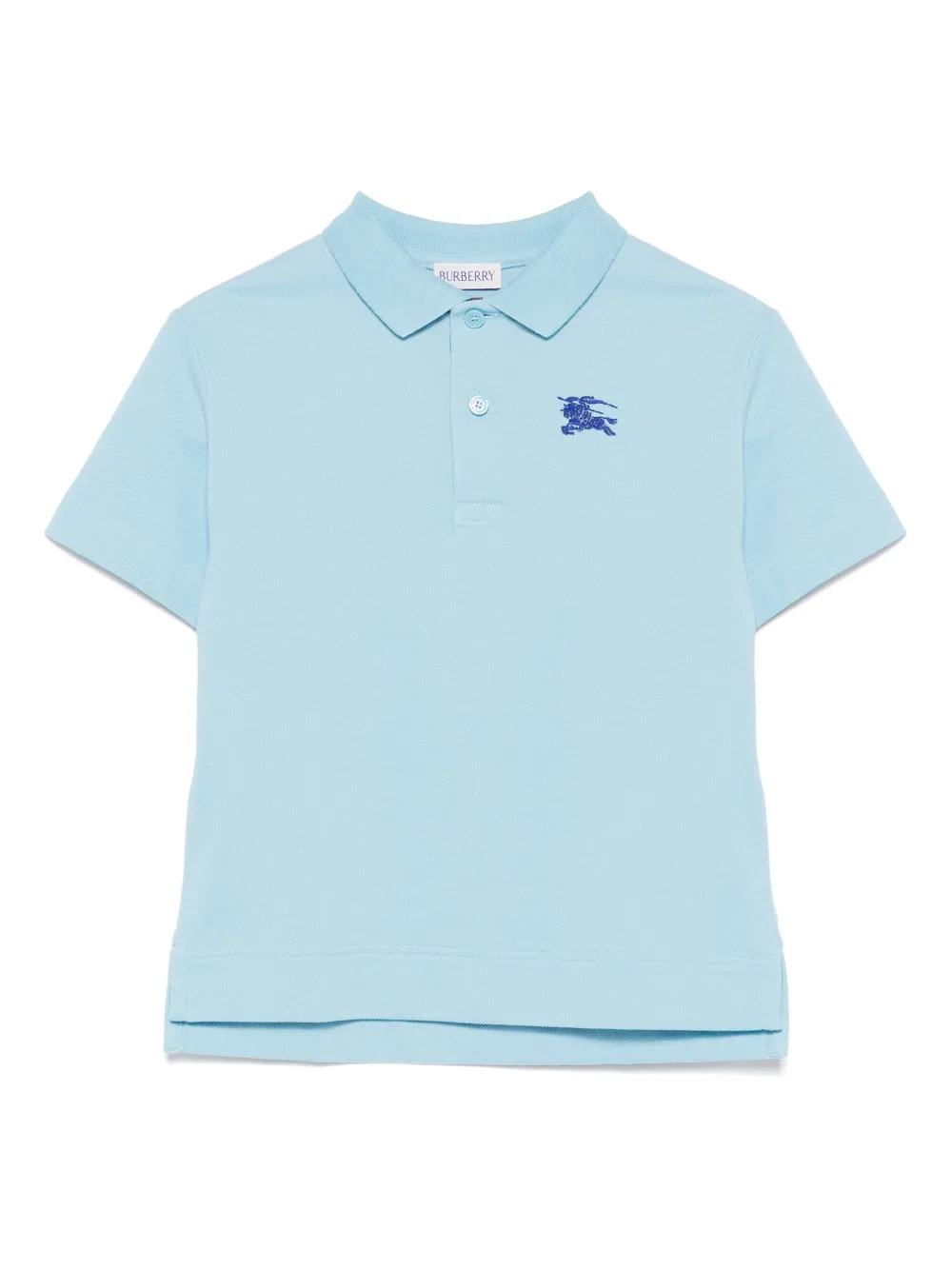 Burberry Kids Katoenen poloshirt Blauw