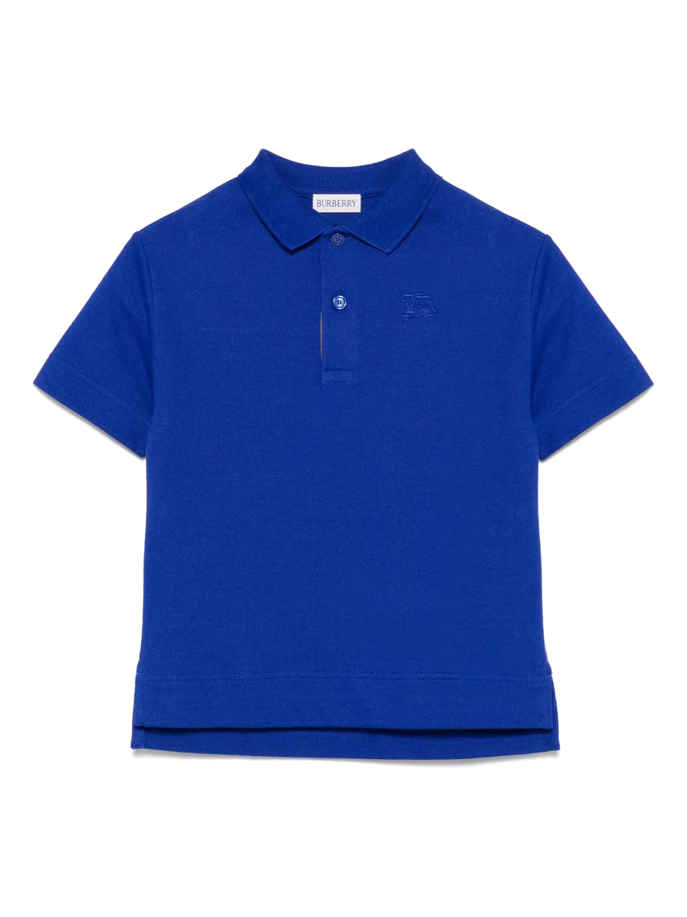 Burberry Kids Katoenen poloshirt Blauw