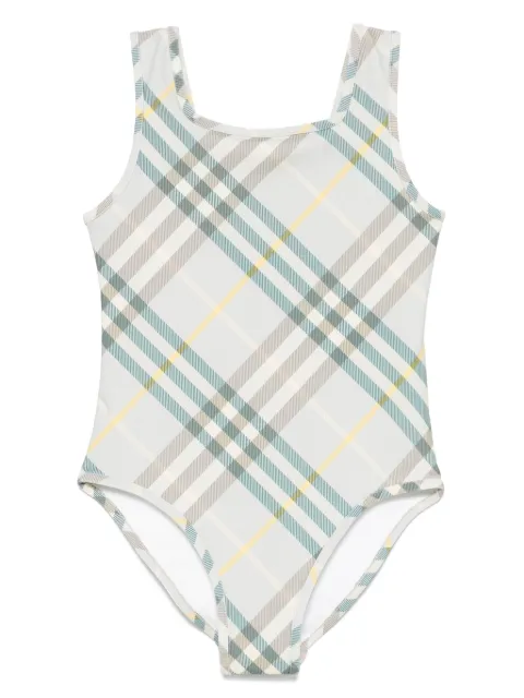 Burberry Kids checked swimsuit