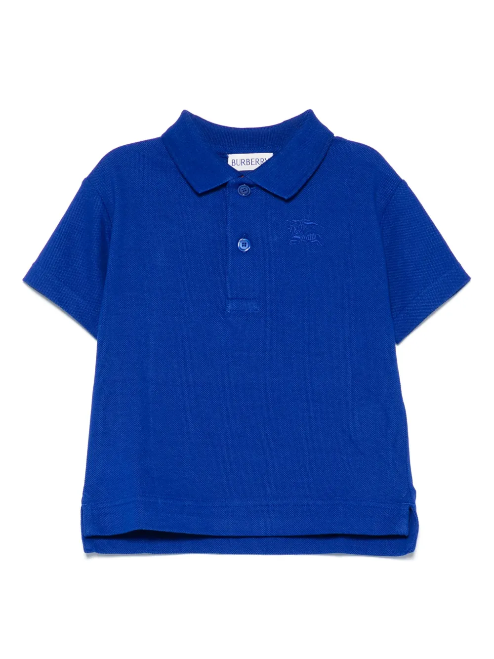 Burberry Kids Equestrian Knight poloshirt Blauw