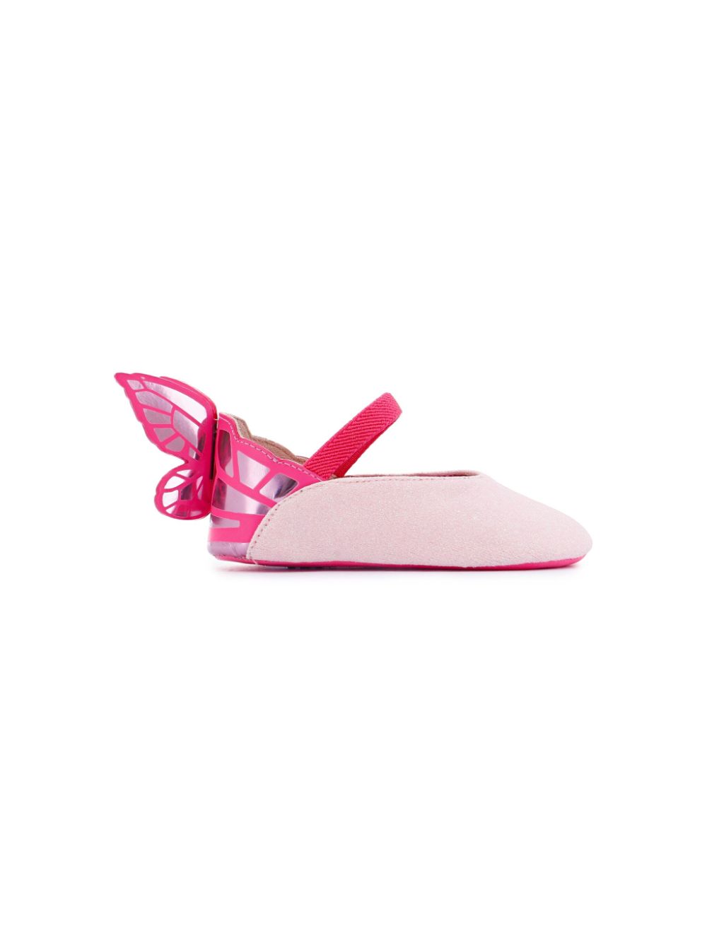 Sophia Webster Mini butterfly-motif ballet flats Pink