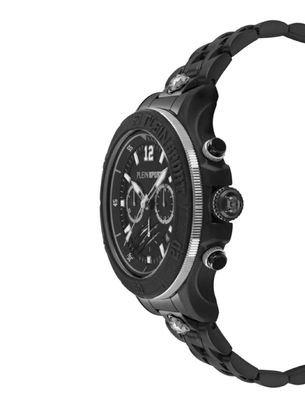 Plein Sport Warrior Tech Chronograph Watch In Black