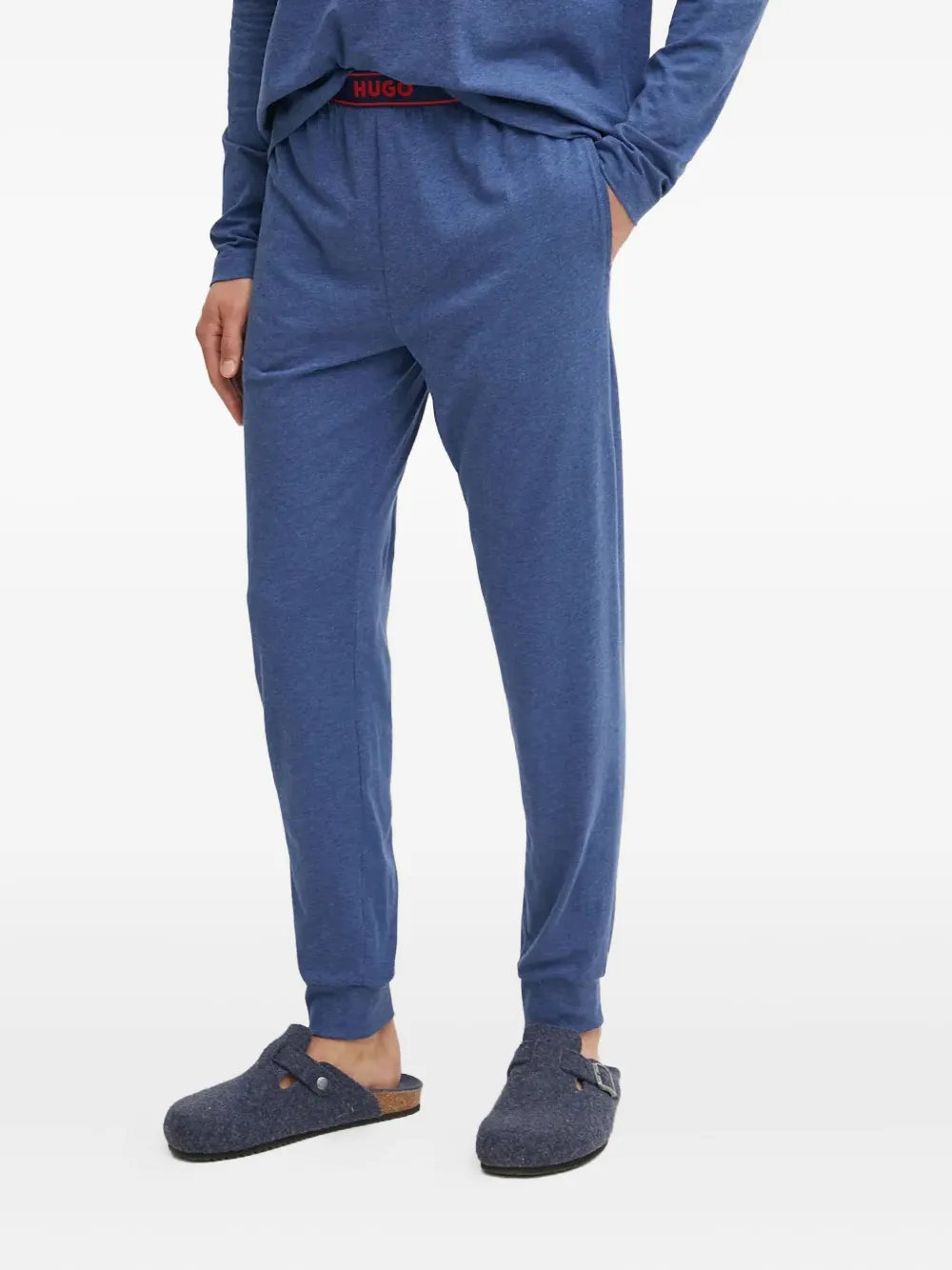 Hugo Boss Logo-print Sleepwear Set (set Of Two) In Blue
