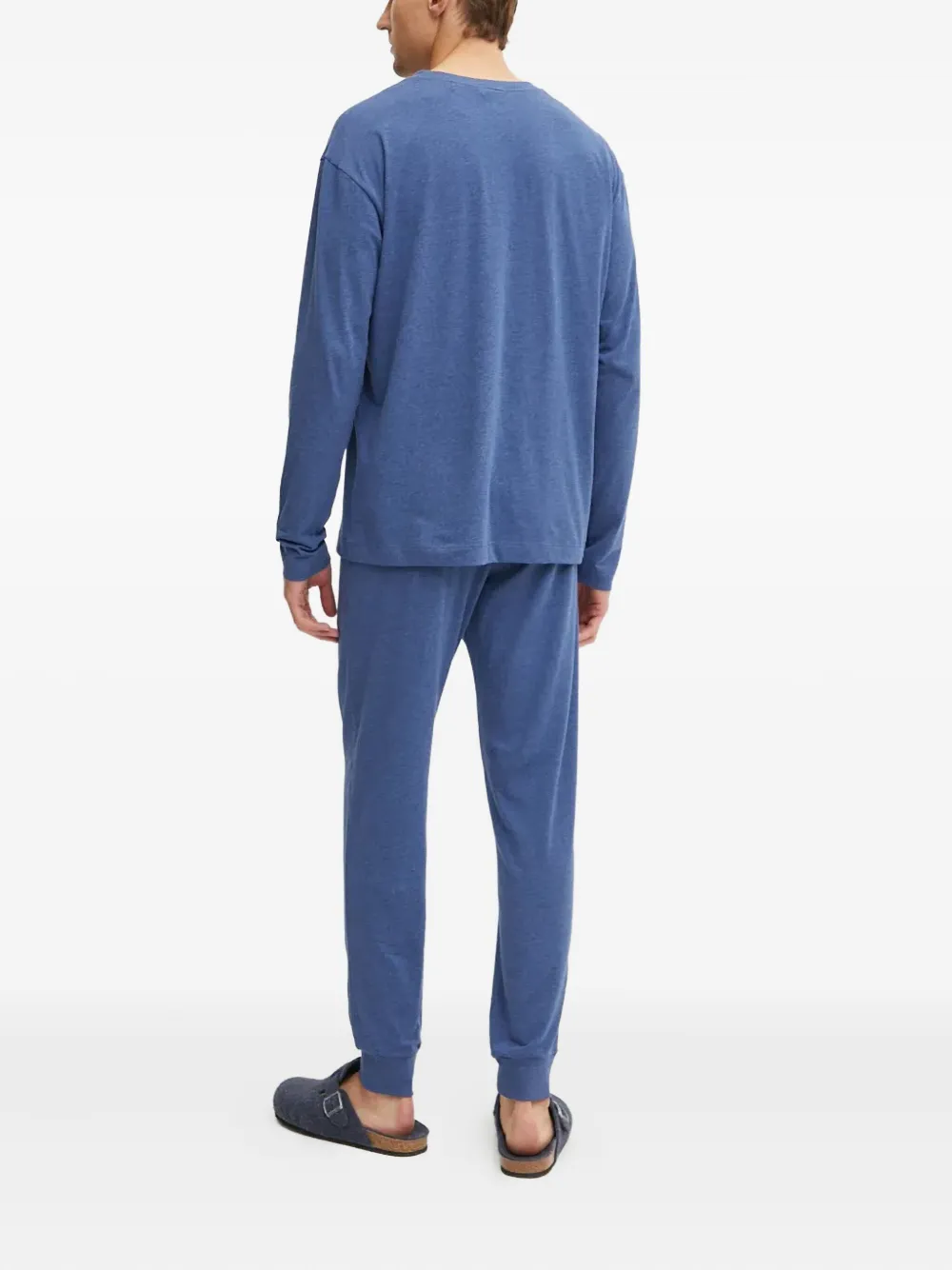 Hugo Boss Logo-print Sleepwear Set (set Of Two) In Blue