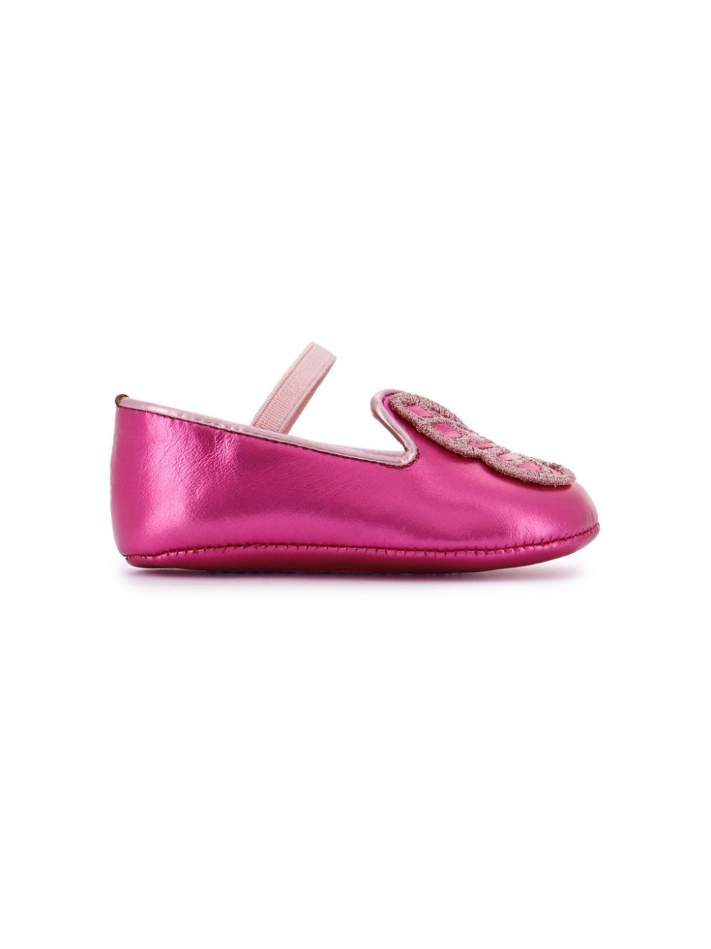 Sophia Webster Mini butterfly-motif ballet flats Pink