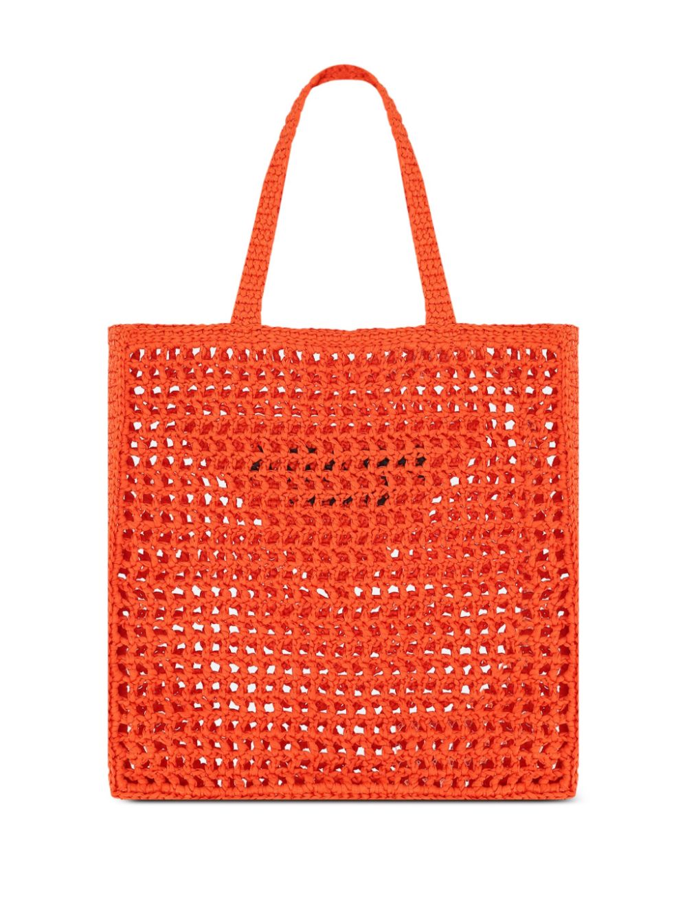 Prada triangle-logo tote bag - Oranje