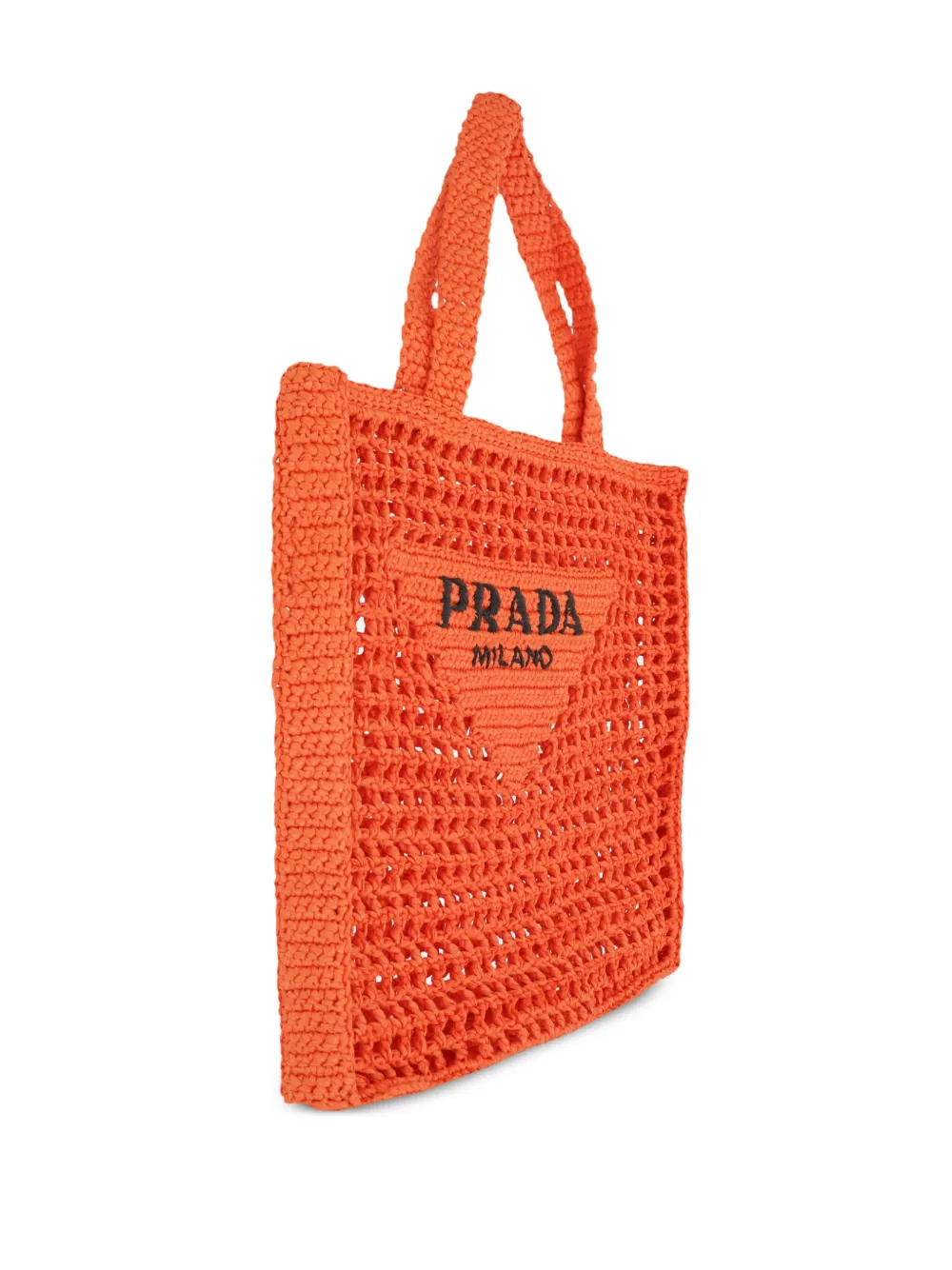Prada Shopper met logo Oranje