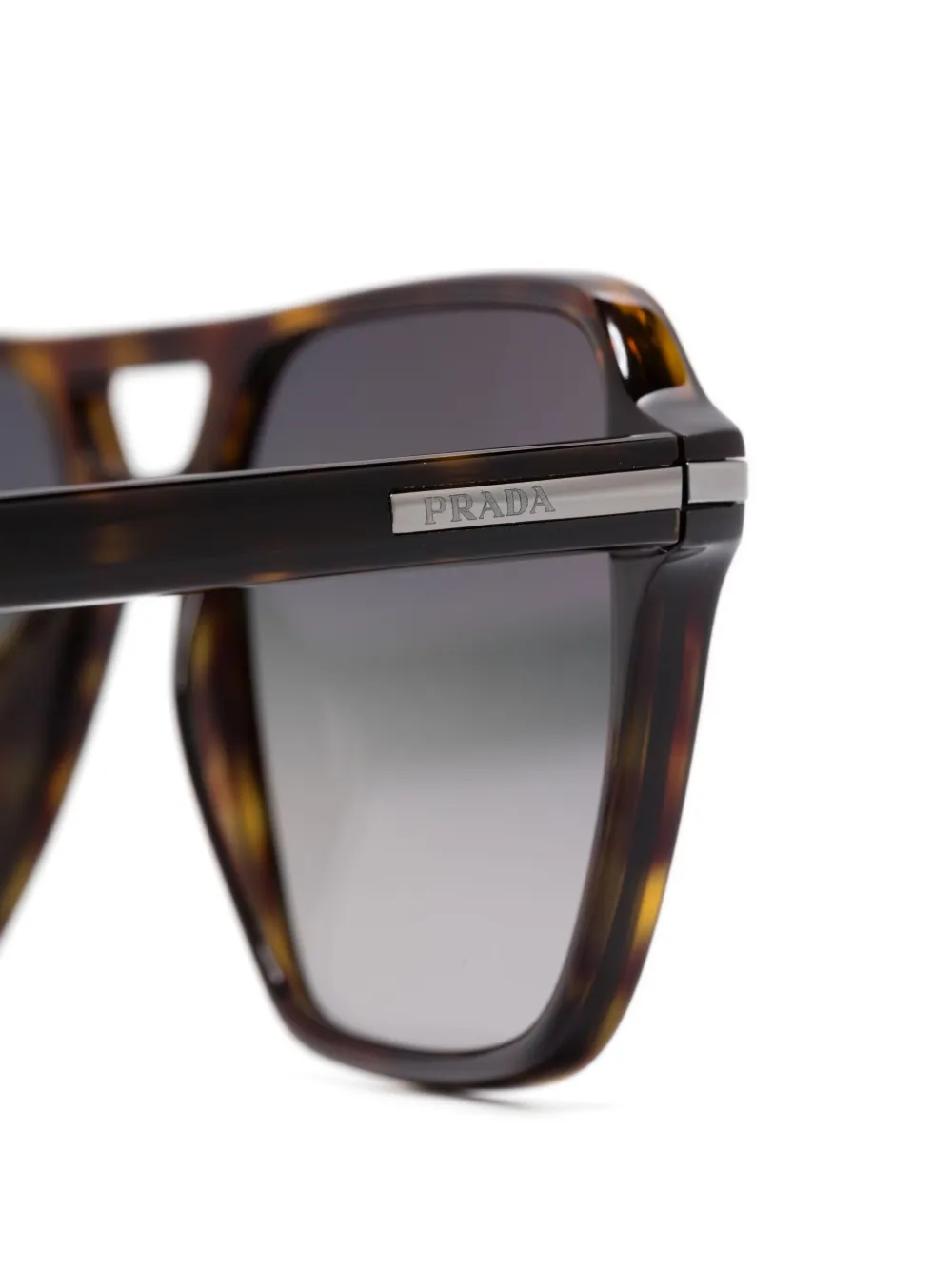 Prada Eyewear Zonnebril met piloten montuur Bruin