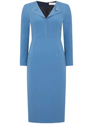 JANE Venice Midi Dress | Blue | FARFETCH