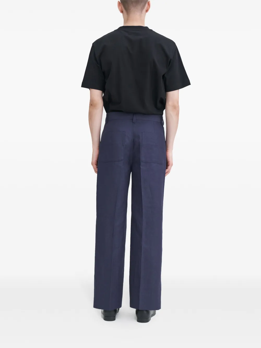 Filippa K Straight-leg Trousers In Blue