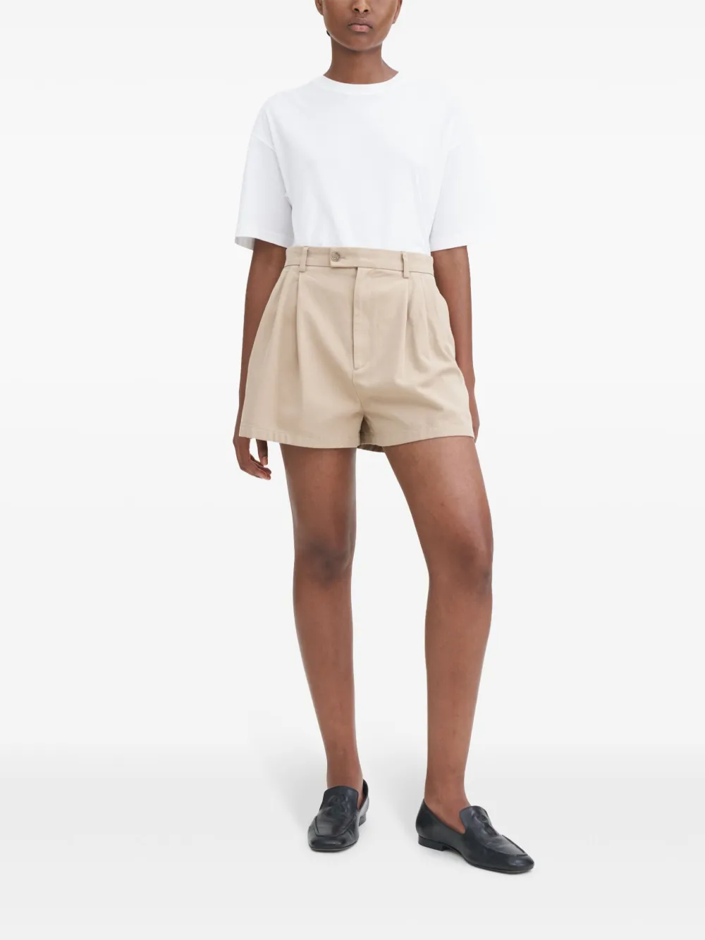 Filippa K Shorts van biologisch katoen Beige