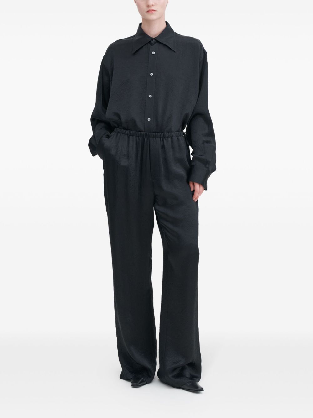 Filippa K crinkle trousers - Black