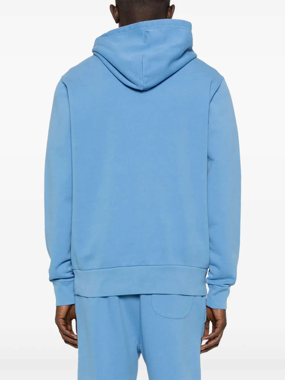 Shop Polo Ralph Lauren Polo Pony-embroidered Hoodie In Blue