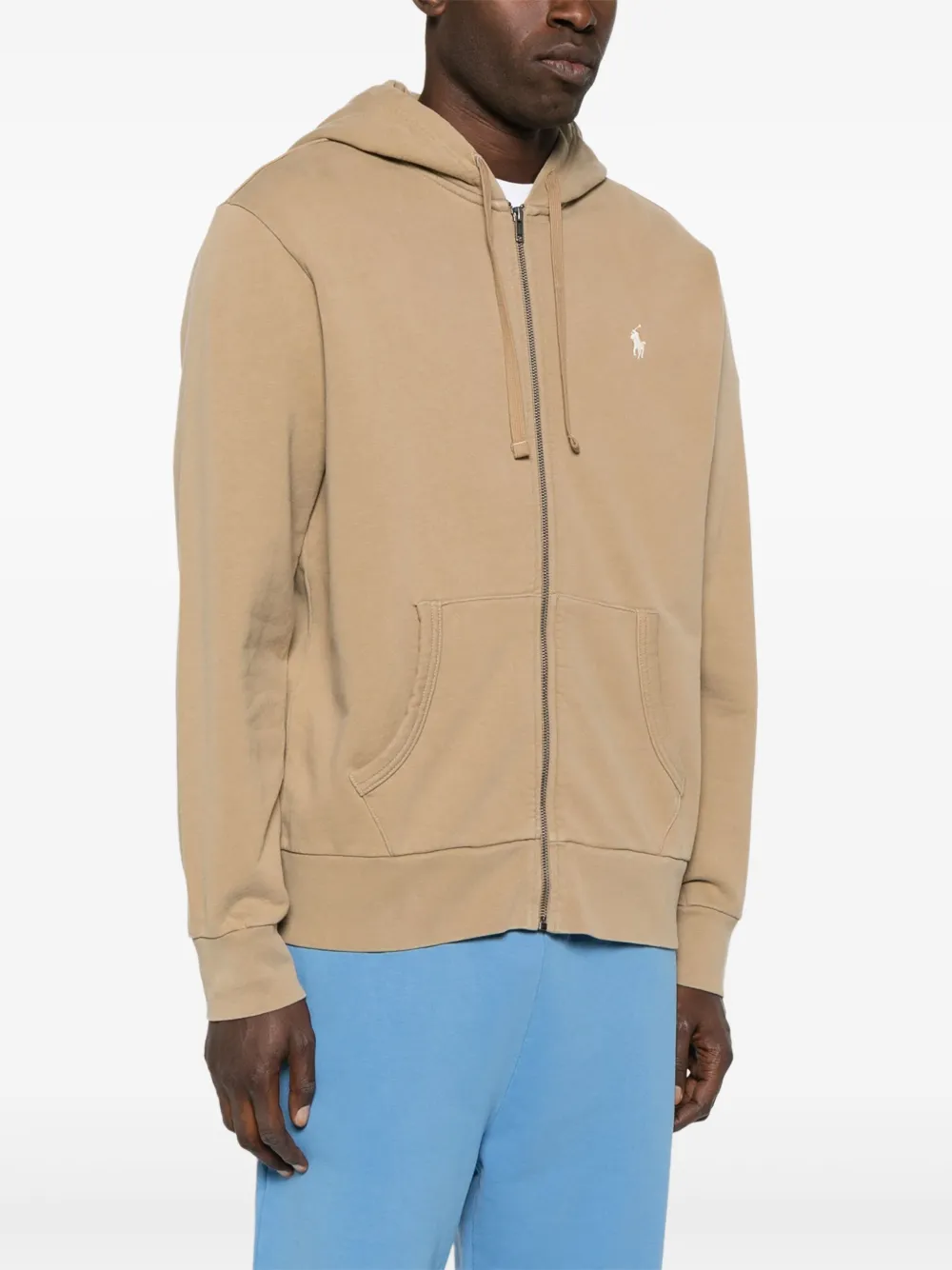 Polo Ralph Lauren Hoodie met Polo Pony-borduurwerk Bruin