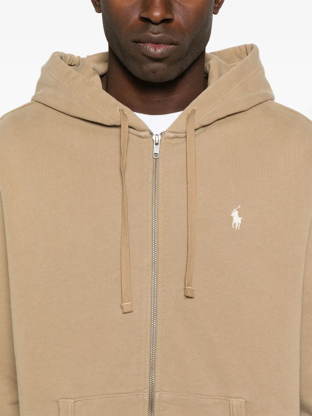 Polo Ralph Lauren Hoodie met Polo Pony-borduurwerk Bruin