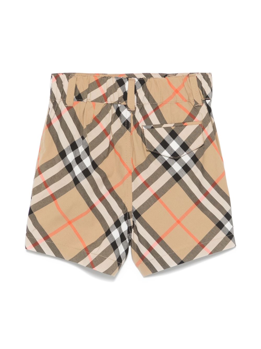 Burberry Kids Geruite shorts - Bruin