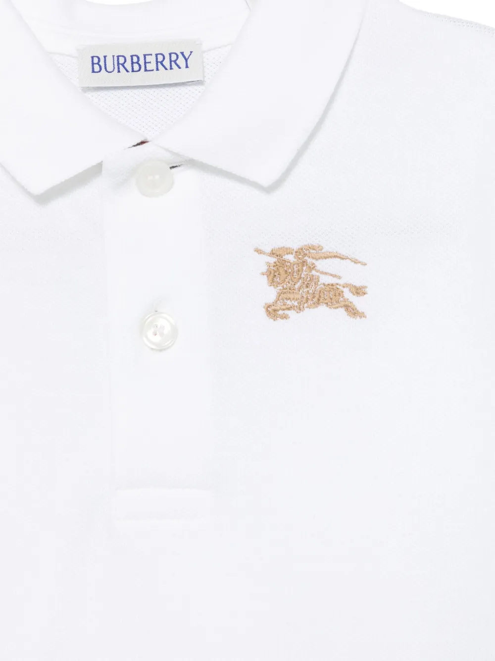 Burberry Kids Polo con ricamo logo | Top | Image 3