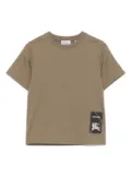 Burberry Kids logo-tag T-shirt - Green