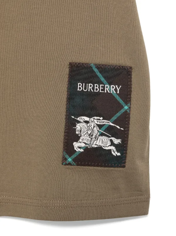 Burberry Kids logo-tag T-shirt Green FARFETCH IN