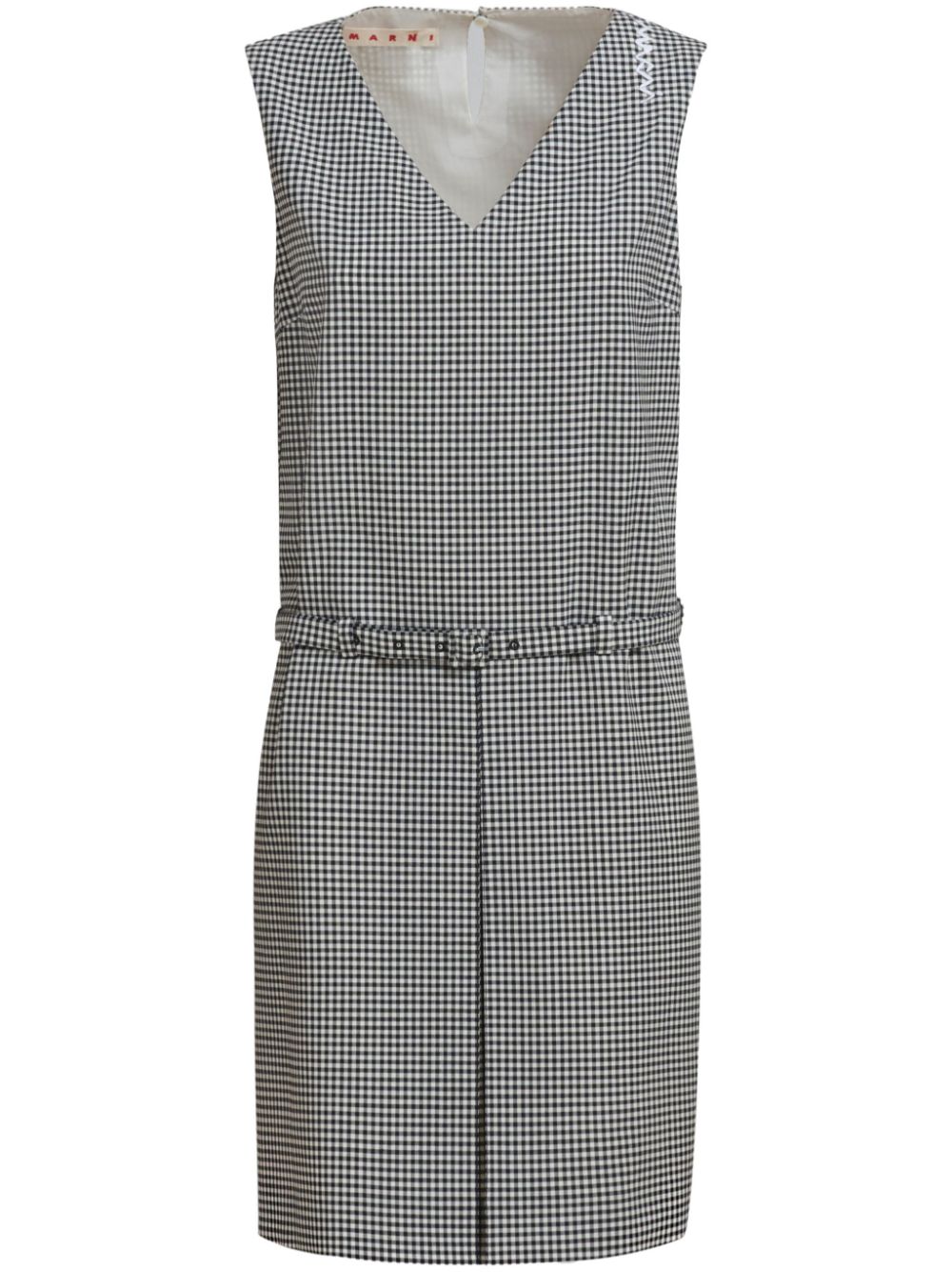 Marni check-pattern mini dress Women