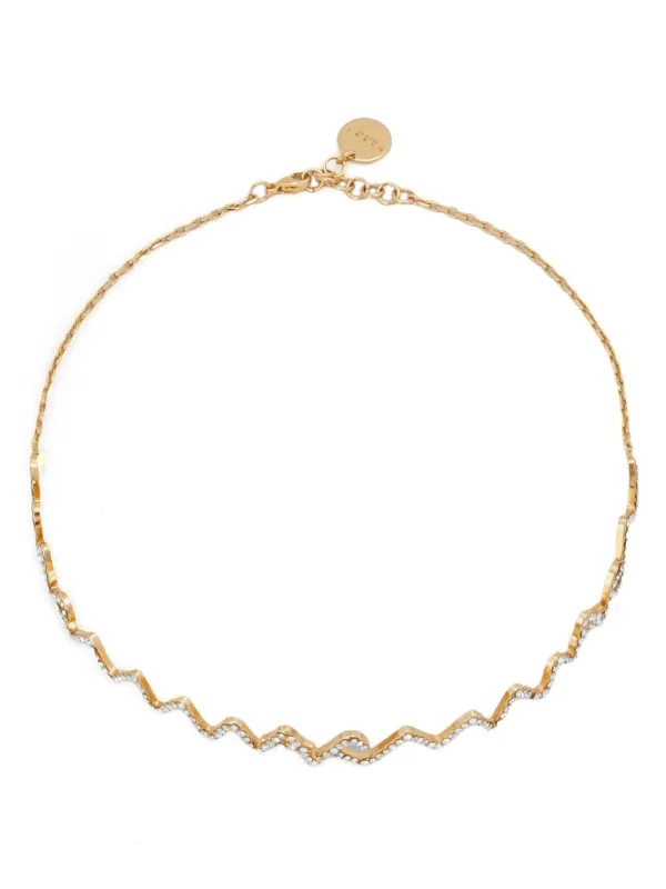 Marni Logo Choker Necklace in Gold