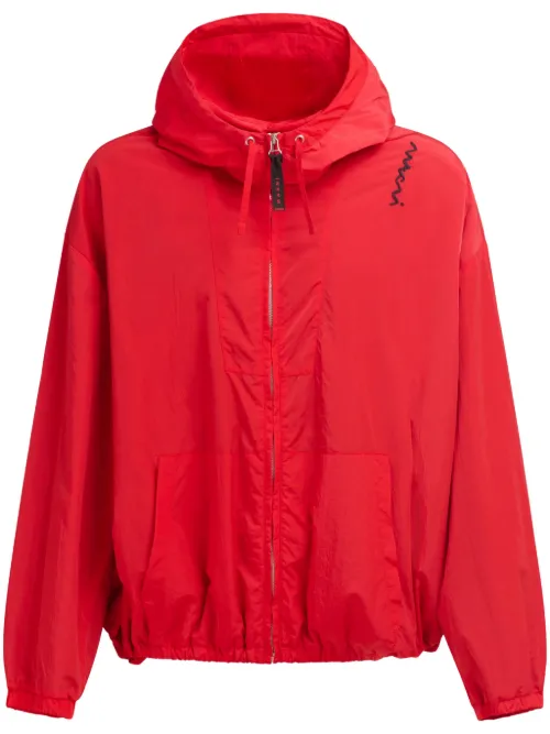 Marni veste à logo brodé - Rouge - Marni - Modalova