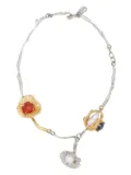 Marni flower charms necklace - Silver