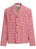 Marni check-pattern blazer - Red
