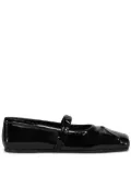 Marni patent-finish ballerina shoes - Black