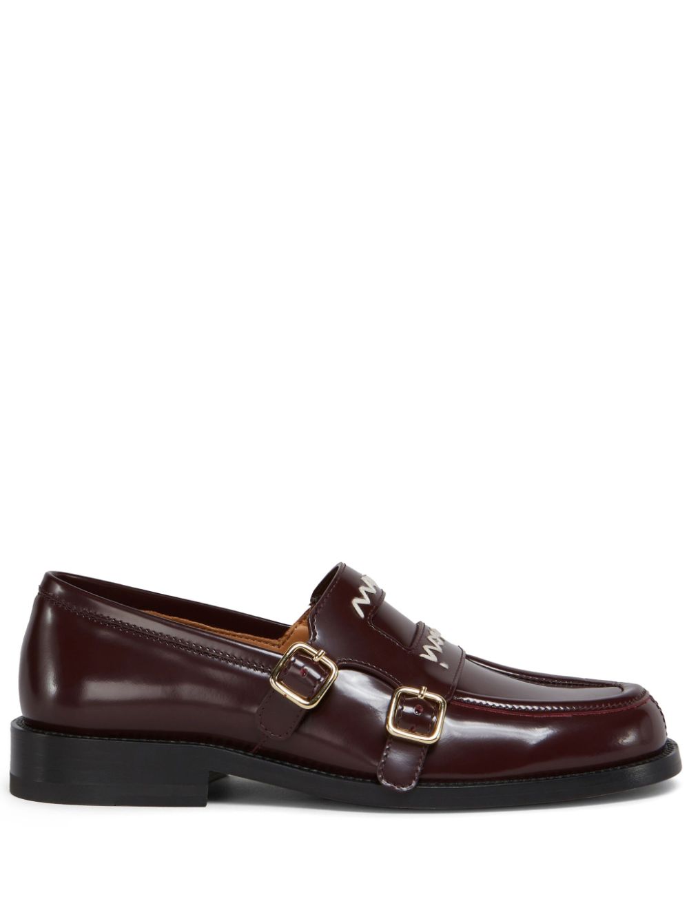 Marni leather loafers Red