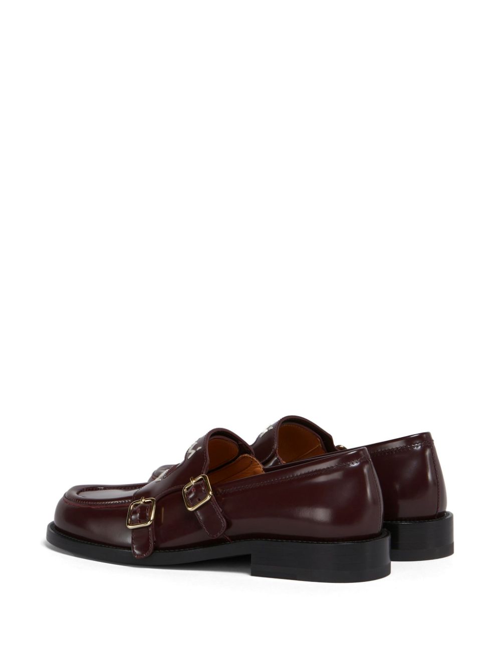 Marni Leren loafers Rood