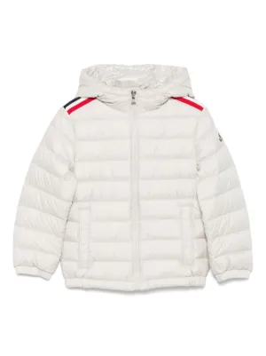 moncler テディフーディ ホワイト 16A 160cm Moncler Enfant リバーシブル テディ フーデッドジャケット