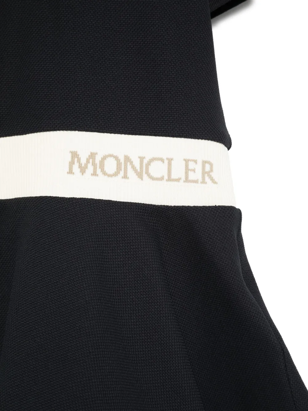 Moncler Enfant Jurk met logoband Blauw