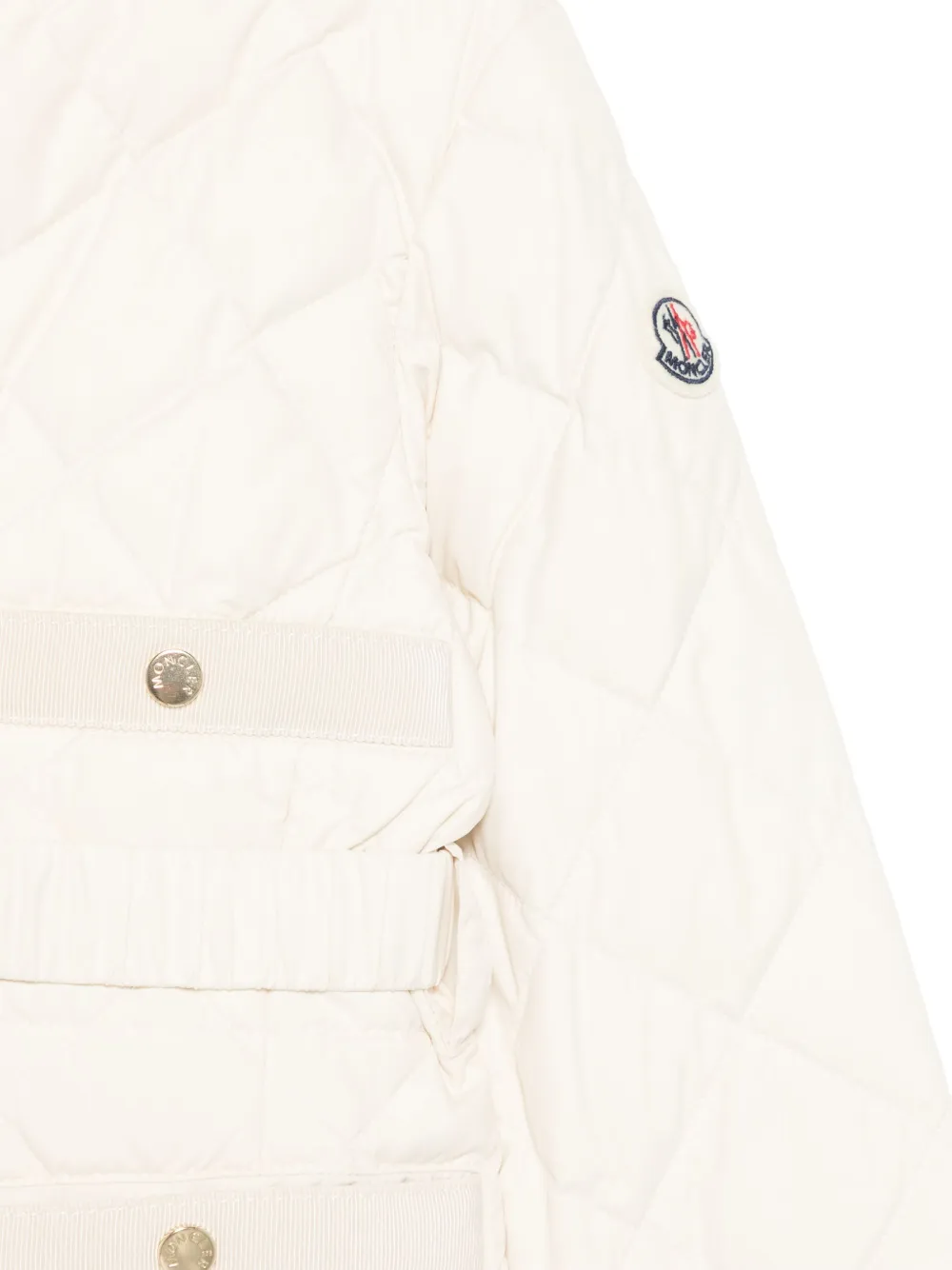 Moncler Enfant Bomberjack met rits Beige