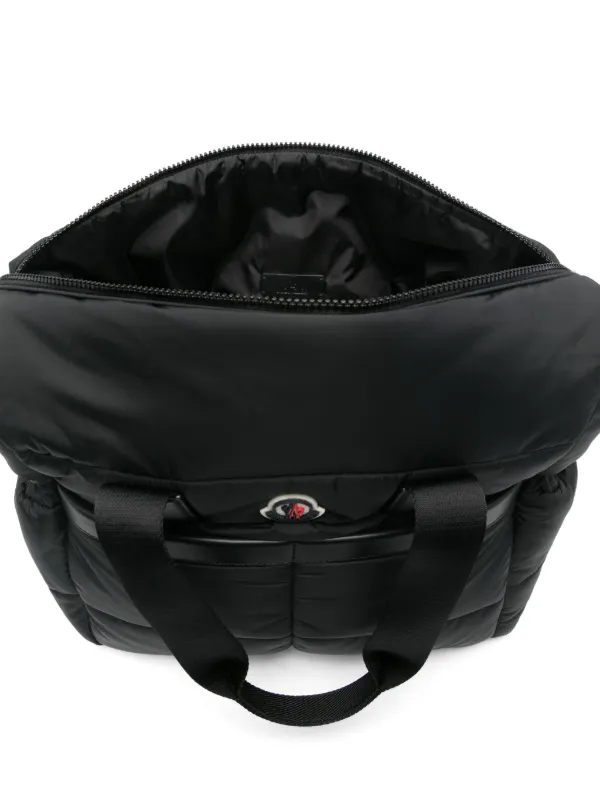 Moncler Enfant New Mommy マザーズバッグ | ブラック | FARFETCH JP