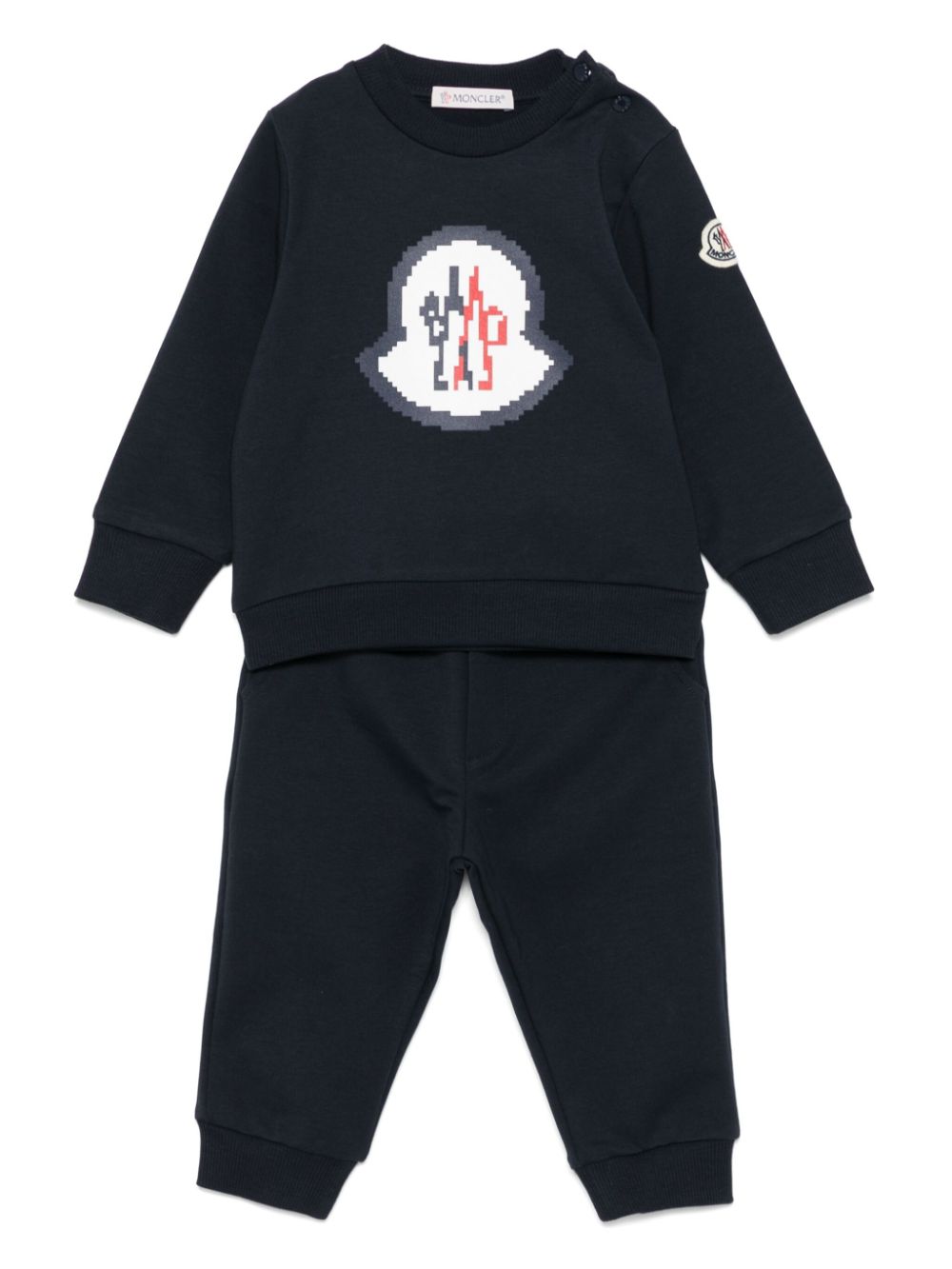 Moncler Enfant stretch-cotton tracksuit Blauw